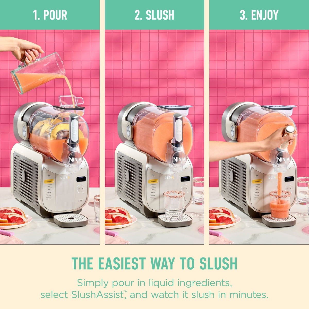 Slushi XL Slushie Machine with SlushAssist Technology, Crema, FS601CBR B0I2 - product image 1