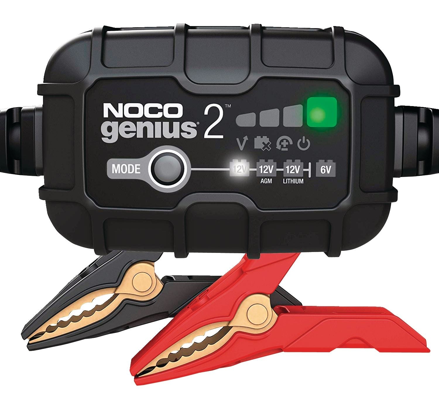 GENIUS2 Smart Battery Charger/Maintainer/Desulfator, 2-Amp, 6V/12V P4C5 - product image 1