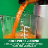 Wide Mouth Cold Press Slow Juicer with Anti-Clog I6Y8 - product image 5
