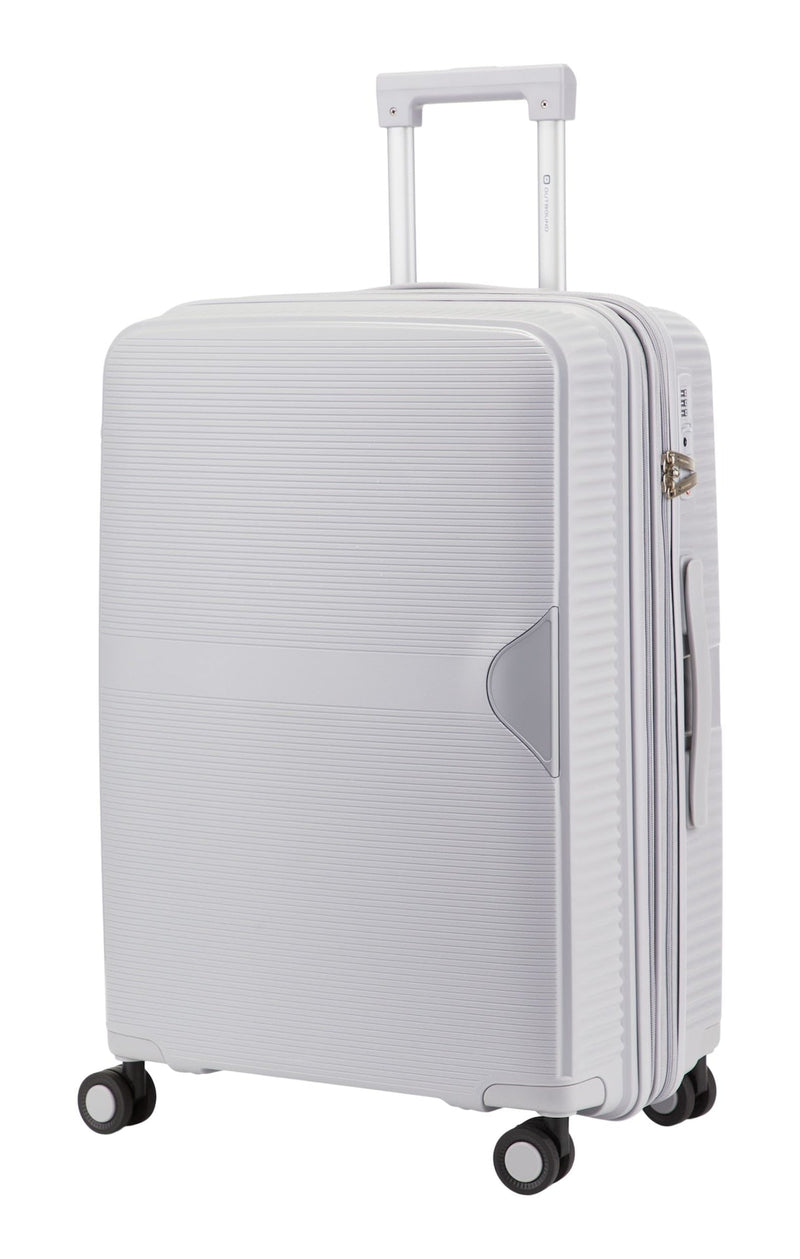 Hardside Medium Luggage Bag, Silver L9G1