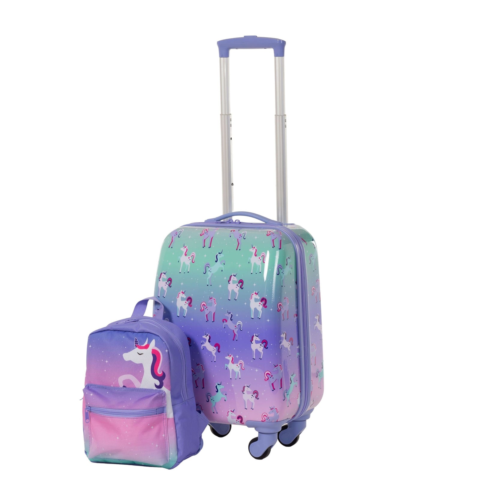 Kids Unicorn Hardside Luggage, 2-pc, Hardside Spinner Luggage, 23-in, Hardside Carry-On Spinner Flex Travel Suitcase,... X4T8 - product image 4