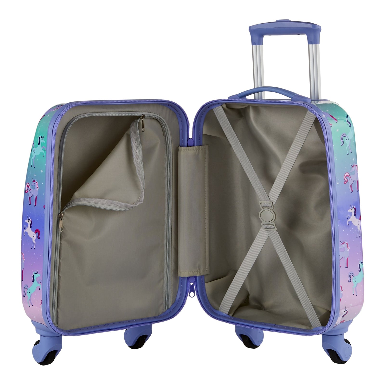 Kids Unicorn Hardside Luggage, 2-pc, Hardside Spinner Luggage, 23-in, Hardside Carry-On Spinner Flex Travel Suitcase,... X4T8 - product image 7