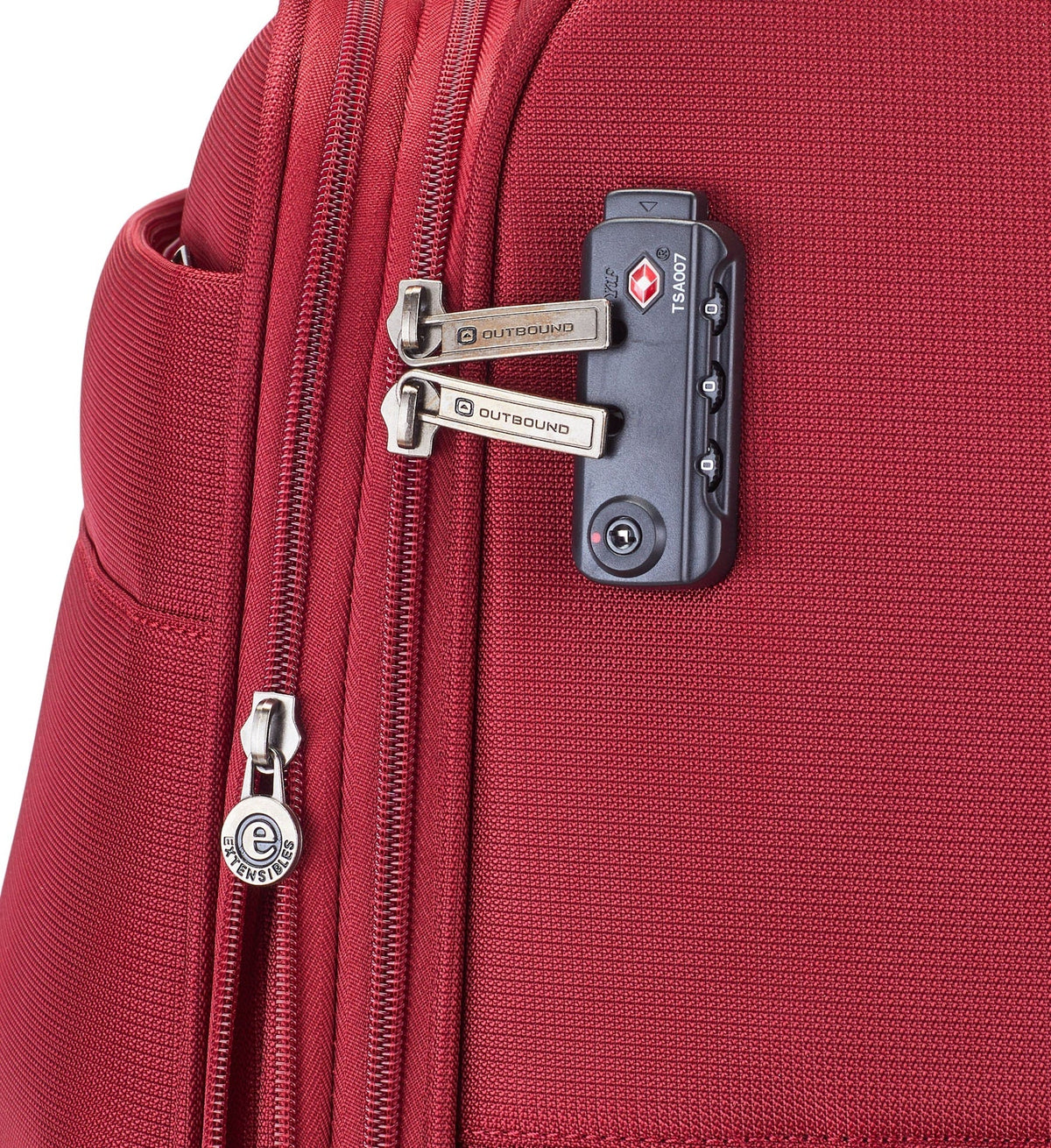 Softside Large Luggage, Wheeled, Red X9D0 - product image 6