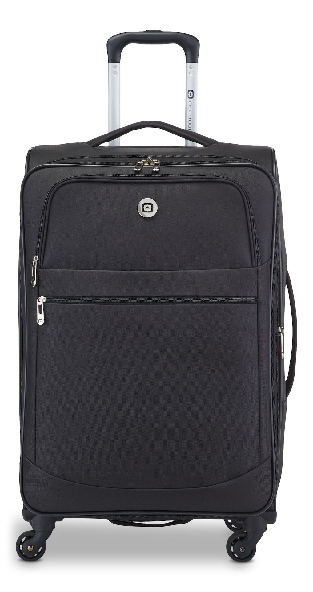 Softside Spinner Wheel Medium Travel Luggage Suitcase, Black, 24-in D9D3 - product image 2