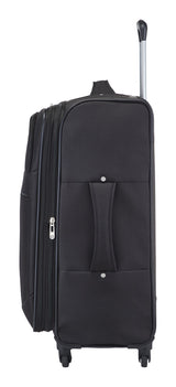 Softside Spinner Wheel Medium Travel Luggage Suitcase, Black, 24-in D9D3 - product image 3