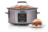 Digital Programmable Slow Cooker, Black Stainless Steel, 6qt S3Q1 - product image 2