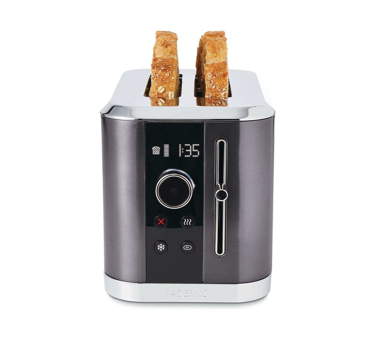 Even Heat Wide Slots Toaster with 9 Settings, Black Stainless Steel, 2-Slices S1E4 - product image 2