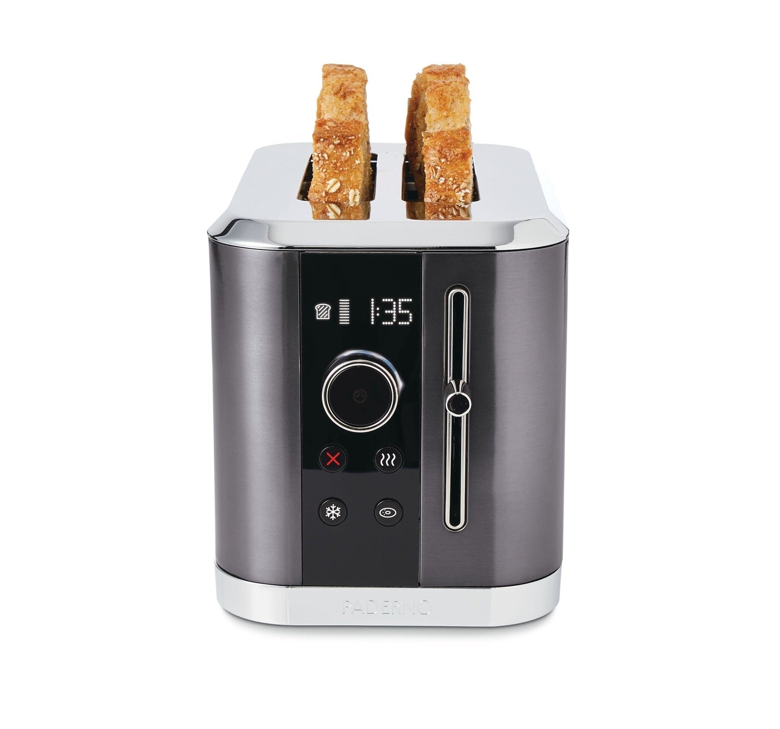 Even Heat Wide Slots Toaster with 9 Settings, Black Stainless Steel, 2-Slices P9Y4 - product image 2