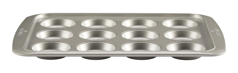 Professional Muffin Top Pan, Silver, 12-Cup M6R8