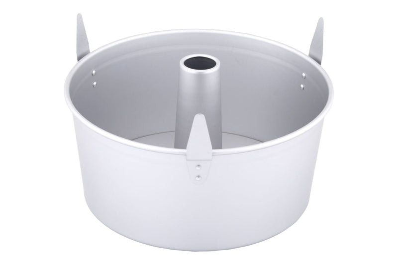 Professional Uncoated Aluminum Angel Food Cake Pan, Silver L3R6