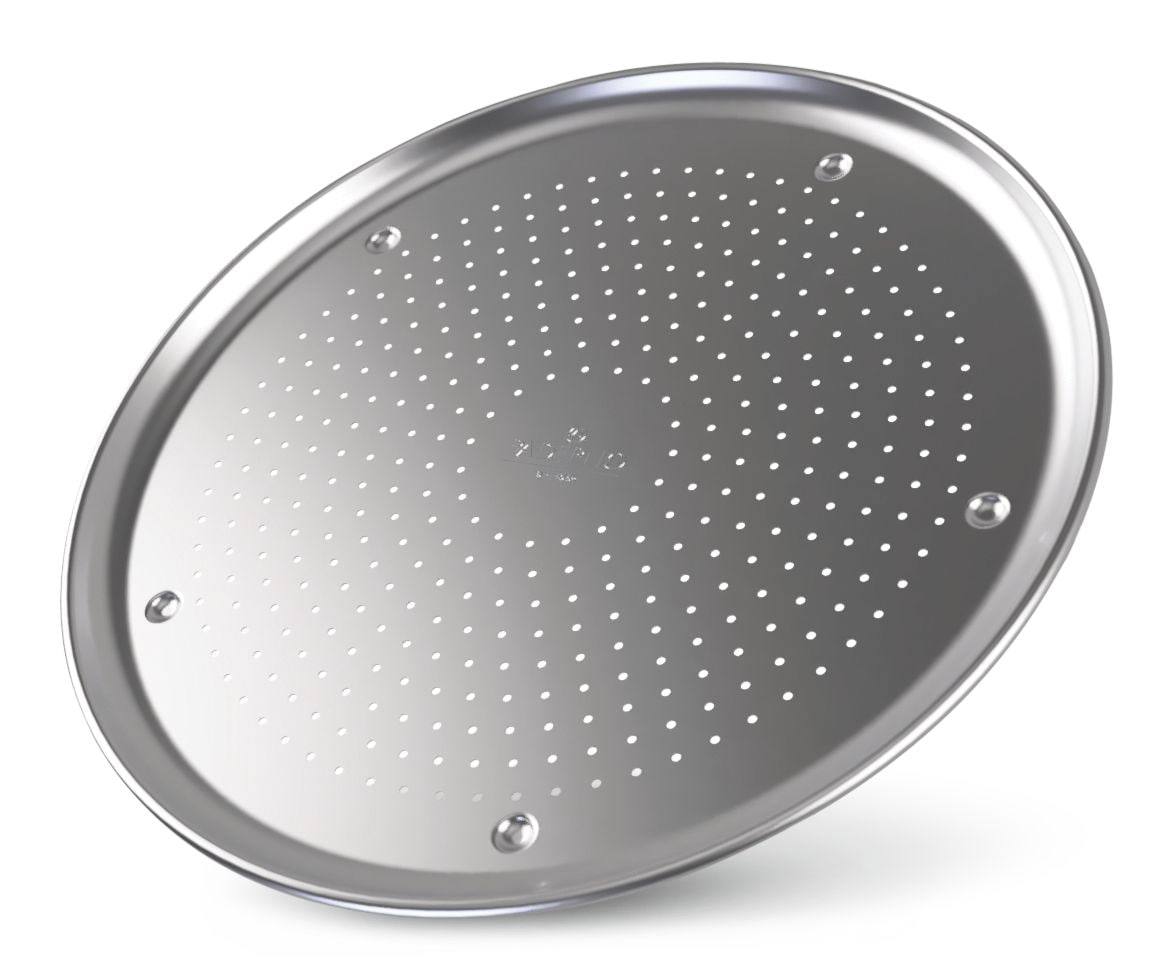Professional Uncoated Aluminum Round Pizza Crisper Pan, 16-in S1I1 - product image 1