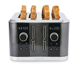 Wide Slots Toaster with 9 Heating Settings, Black, 4-Slices F4U8 - product image 1