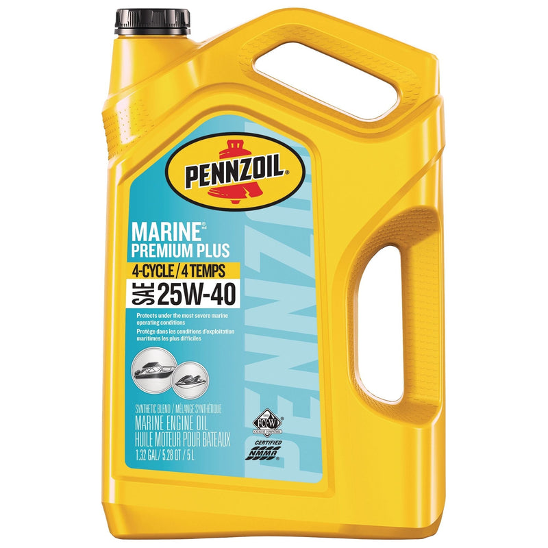 Marine Premium Plus 25W-40 4-Cycle Engine Oil, 5-L L9L1