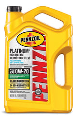 Platinum High Mileage 0W20 Synthetic Engine/Motor Oil, 5-L Y9J9 - product image 1