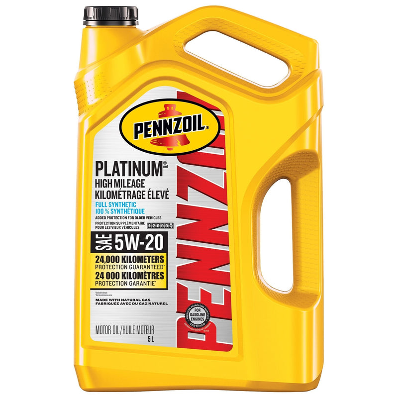 Platinum High Mileage 5W20 Synthetic Engine/Motor Oil, 5-L R2E8