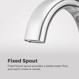 Raya 4-in Chrome Centerset Bathroom Sink Faucet T0S1 - product image 3