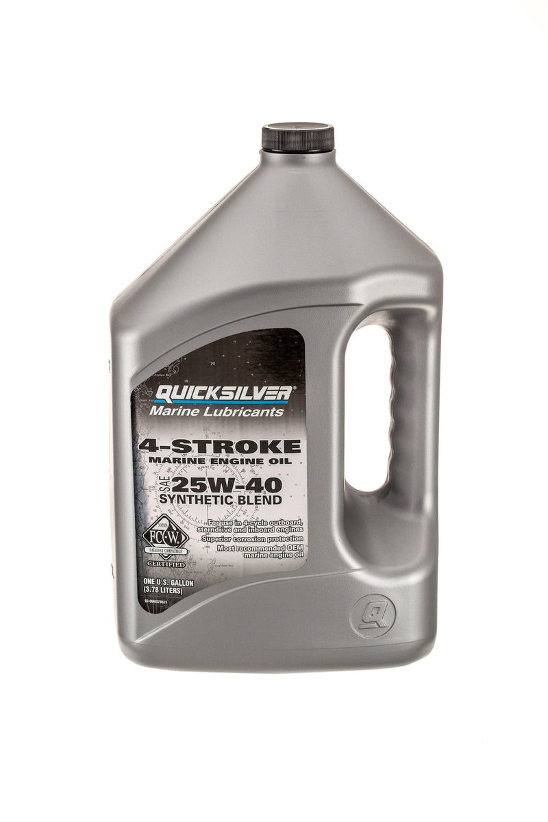 4-Stroke Synthetic Blend Marine Engine Oil 25W40, 4-L U1B0