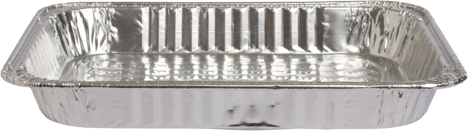 Foil Reusable Half Size Steam Baking Pan, Silver, 12-in, for Baking/Cooking/Steaming F0U3 - product image 1