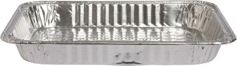Foil Reusable Half Size Steam Baking Pan, Silver, 12-in, for Baking/Cooking/Steaming F0U3