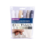Exact Match Wood Furniture & Floor Repair Markers, White-Grey, 6 Shades C2I6 - product image 1