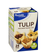 24PC PARCHMENT TULIP CUPS U8I2 - product image 1