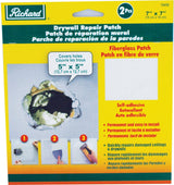 Permanent Self-Adhesive Fibreglass Mesh Drywall Repair Patch Tape, 7 x 7-in, 2-pk P4I3 - product image 1