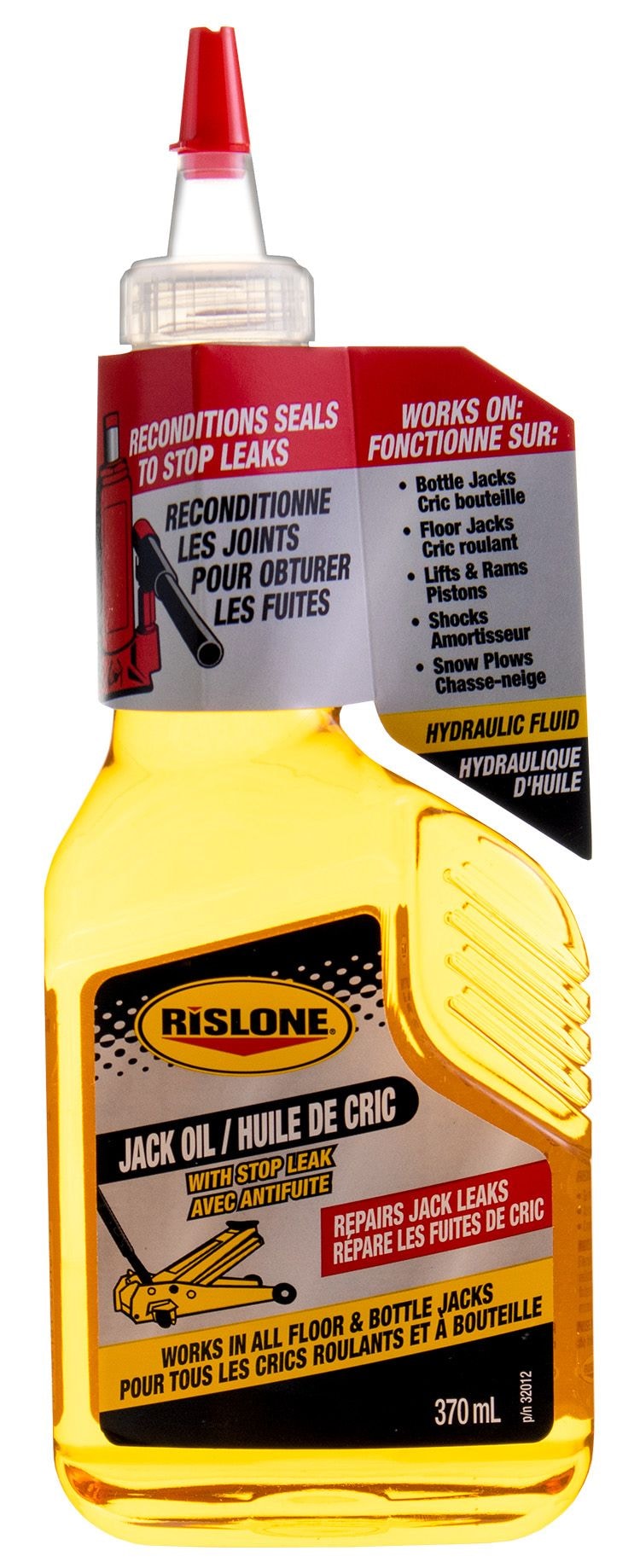 32012 Hydraulics Jack Oil with Stop Leak, Amber, 370-mL U5B6 - product image 1