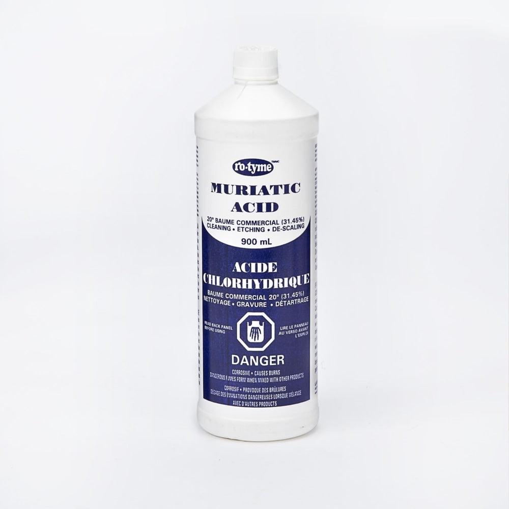 Muriatic Acid For Cleaning & Etching Concrete & Descaling Tile/Porcelain, 900-mL Q1J1 - product image 1