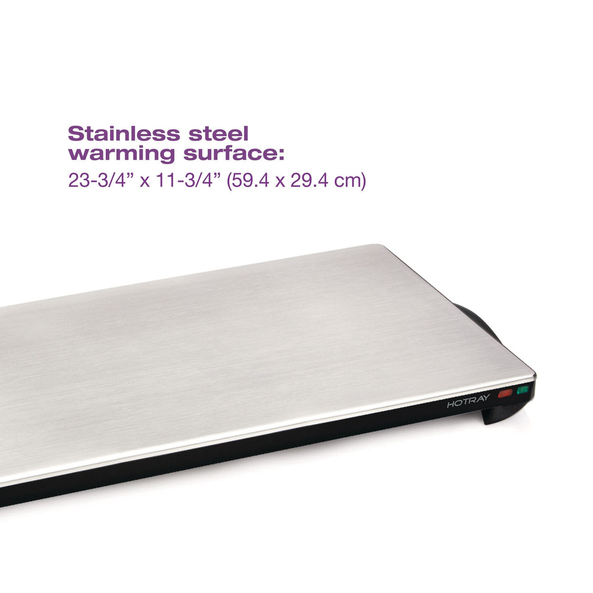 Stainless Steel Cordless Hotray Warming Tray, 1000 W, 23-3/4-in Y3N3 - product image 7