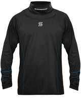 Hockey Long Sleeve Top with Integrated Neck Guard, Senior/Men, Black, Assorted Sizes E6J4 - product image 1