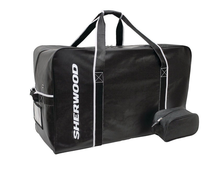 Team Tarp Hockey Bag with Accessories/Toiletry Bag, Carry, Junior, Black, 30-in P4Y5