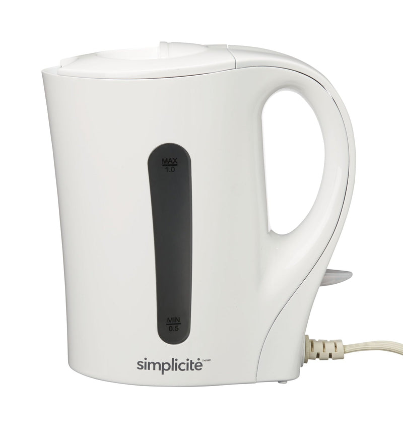 é Corded Electric Kettle with Auto Shut Off, White, 1-L T9Y9