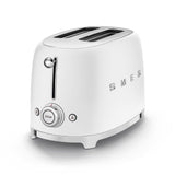 50's Retro Style Wide Slot Pop Up Electric Toaster with 6 Settings, 2-Slice, Matte White X0M5 - product image 1