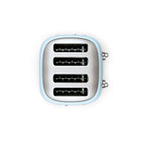 50s Retro Style Wide Slot Pop-up Toaster, 4-Slice, Pastel Blue O3V2 - product image 5