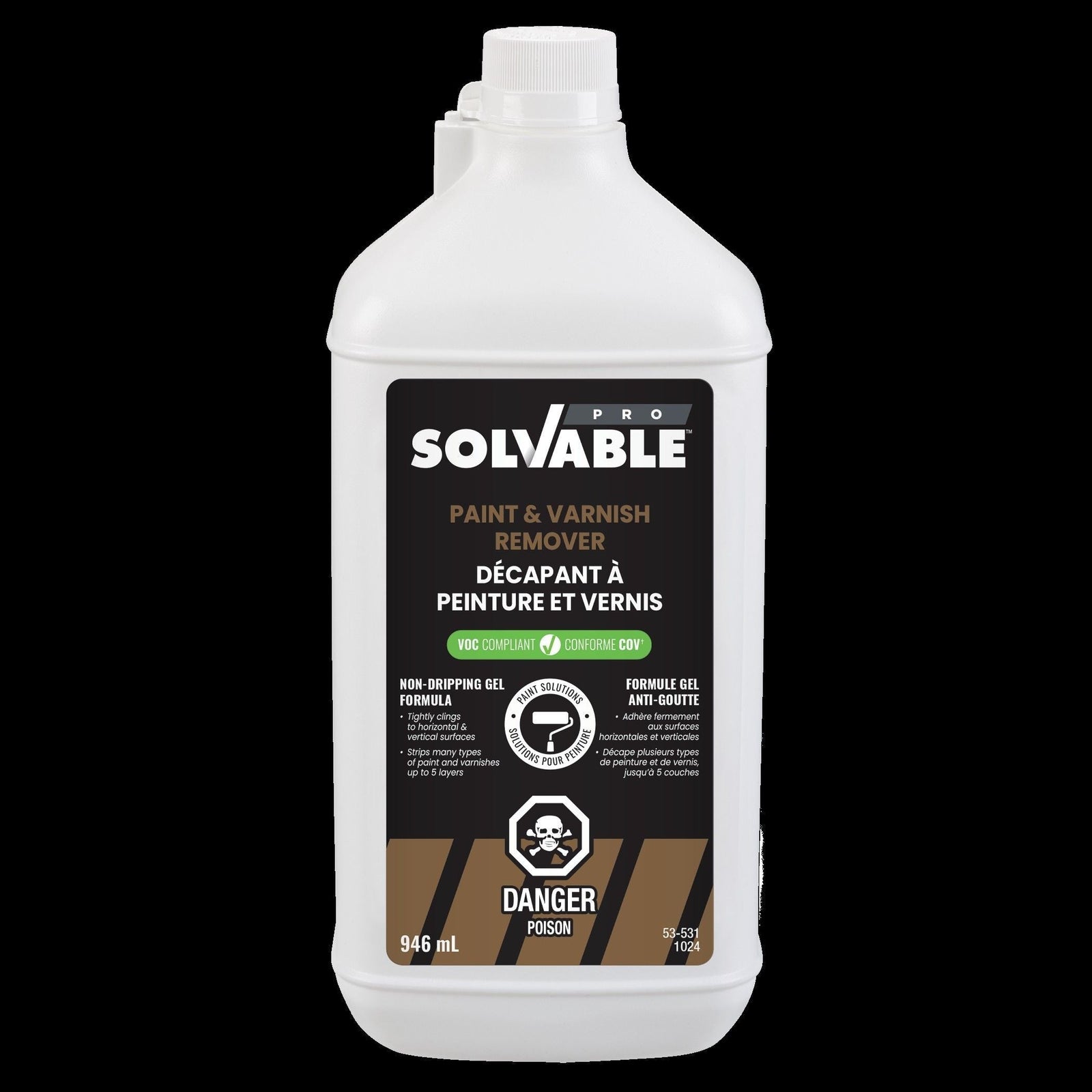 Professional Contractor Strength Heavy Duty Multi-Surface Paint & Varnish Remover, Assorted Sizes V5Q8 - product image 1