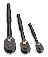 Professional Grade Black Chrome Ratchet Set, 3-pc F2T1 - product image 1
