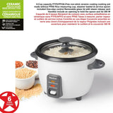 300W 6-Cup White Rice Cooker with Steam Basket C1C5 - product image 5