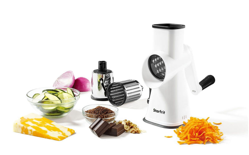 Stainless Steel Drum Grater with Suction Cup Base B3H8