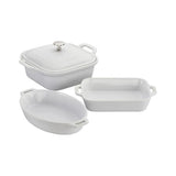 White Non-Stick Ceramic Mixed Baking Set, 4-pc E8U7 - product image 1