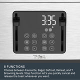 4-Slice Stainless Steel Digital Toaster, Extra wide slots, 7 Browning levels S1D1 - product image 4