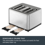 4-Slice Stainless Steel Digital Toaster, Extra wide slots, 7 Browning levels S1D1 - product image 6
