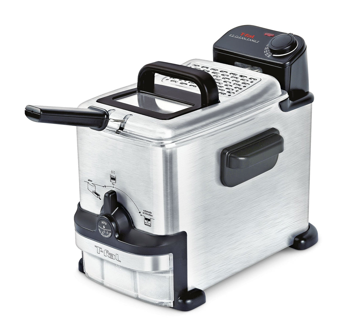 EZ Clean Pro Compact Deep Fryer with Oil Filter, Stainless Steel, 2L T9U3 - product image 1