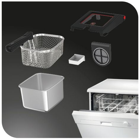 Odorless Deep Fryer, Stainless Steel, 3.5-L J2P1 - product image 5