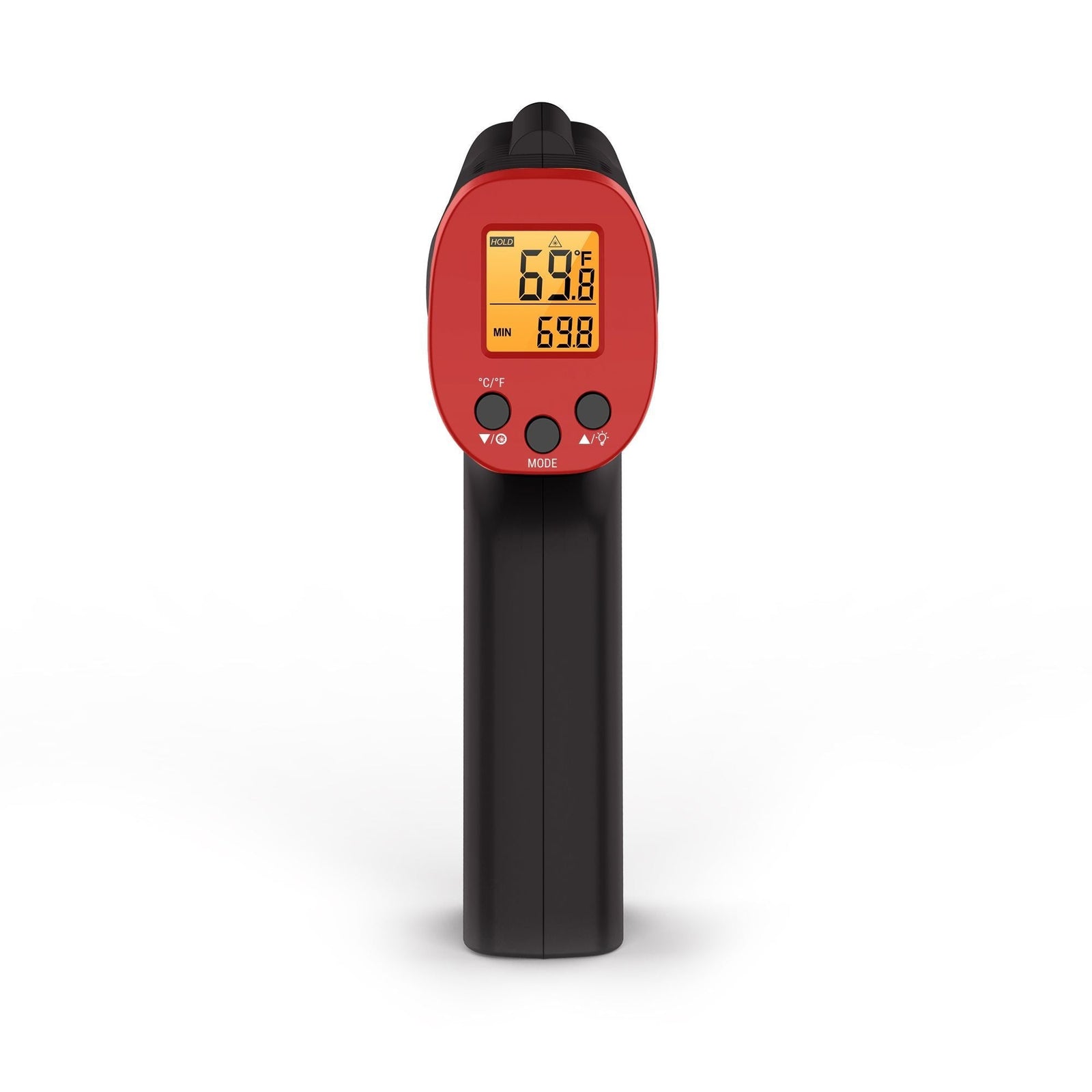 Digital Read Infrared Thermometer Gun with Backlight Display, Red D3D7 - product image 1
