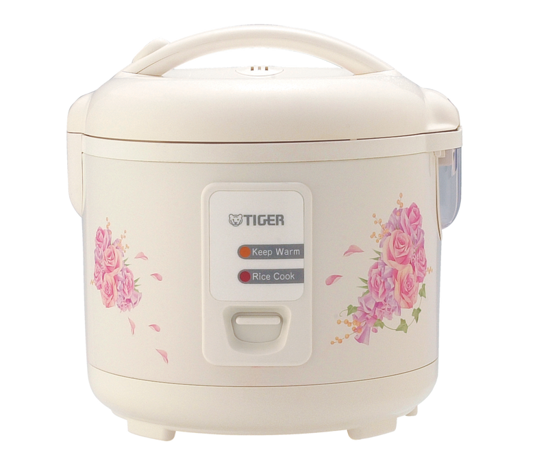 Non-Stick Rice Cooker & Steamer, White, 5.5 Cups E7X9