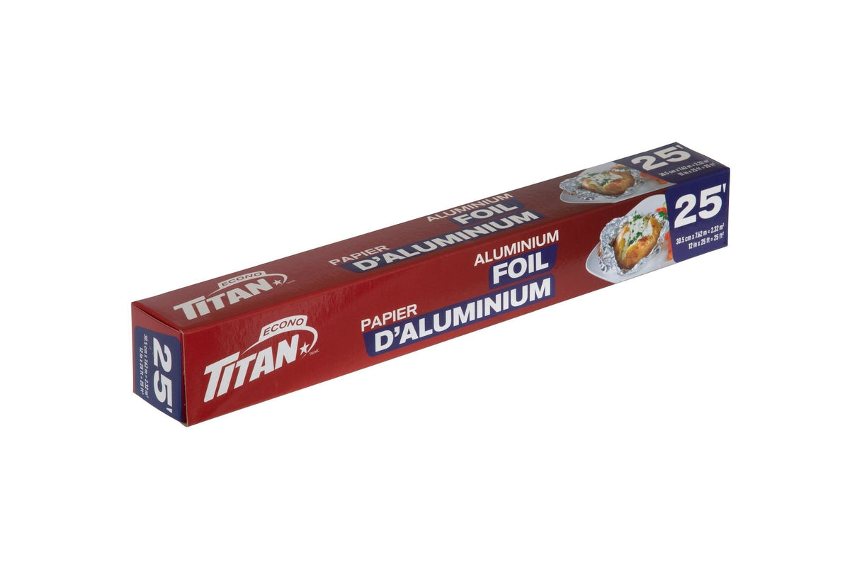 Aluminum Foil, 12-in x 25-ft, Kitchen Foil for Cooking/Baking & Grilling A5Q1 - product image 1