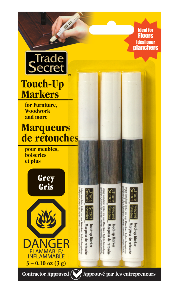 Touch-Up Repair Marker, Quick Drying & Fade Resistant, Grey, 3-pk O9A0 - product image 1