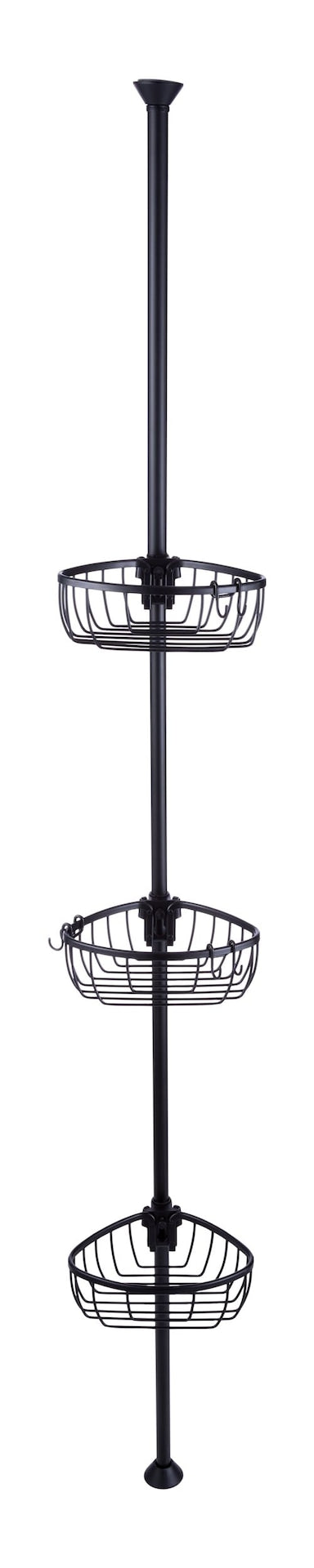 Type A Adjustable 3-Basket Rust-Proof Aluminum Shower Pole Caddy, Various Colours T3T5 - product image 1