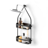 Flex Adhesive Rigid Plastic Shower Caddy, Black E7N7 - product image 1