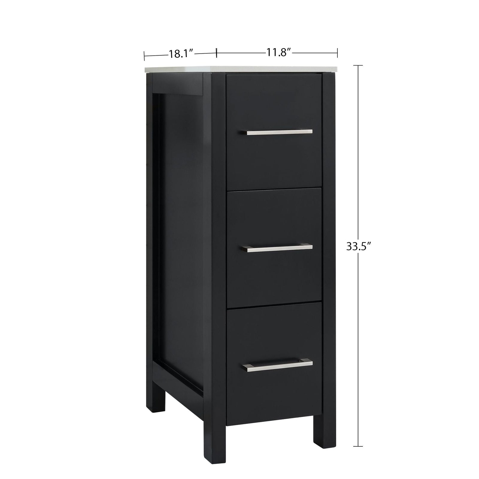 Vanity Art Brescia Vanity Side Cabinet, 12-in J4L2 - product image 1